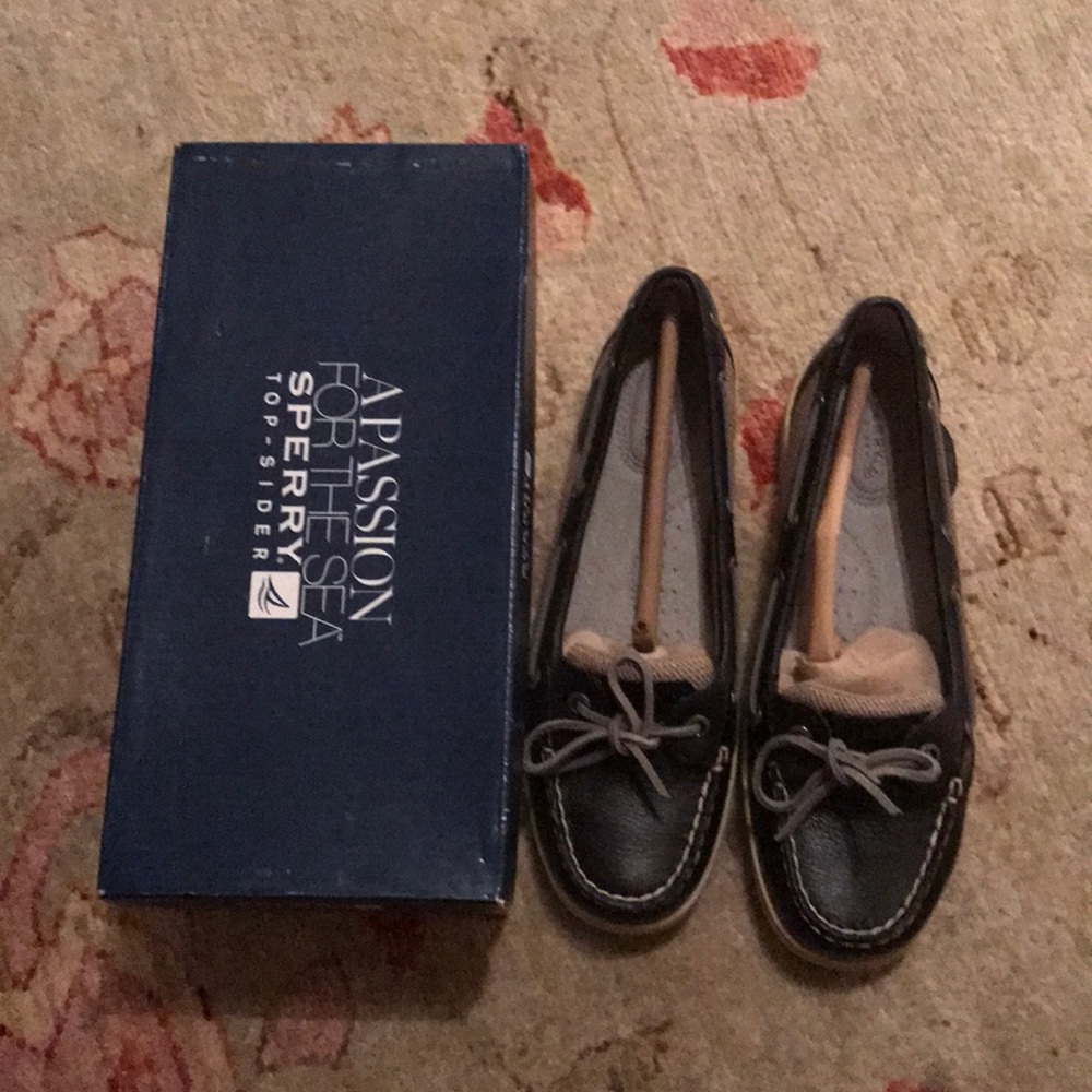 NWT Black Sperry Angelfish Top-Siders Never Worn